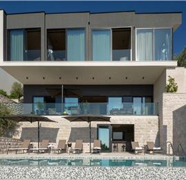 Luxury 5-Bedroom Sea-View Villa with Heated Infinity Pool in Orasac near Dubrovnik – Sleeps 10